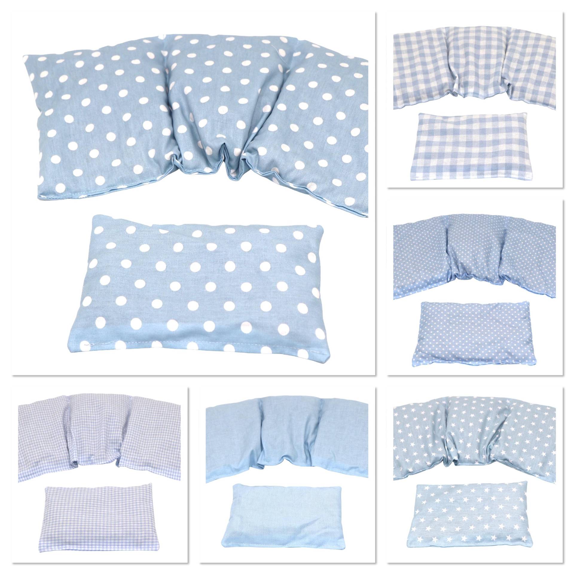 6 Designs 3 Kammer 2 Er Set 36 X 17 cm " Hell Blau Punkte Kirschkernkissen Körnerkissen Wärmekissen Xxl Weizen Dinkel Raps Trauben von Etsy - koernerkissen