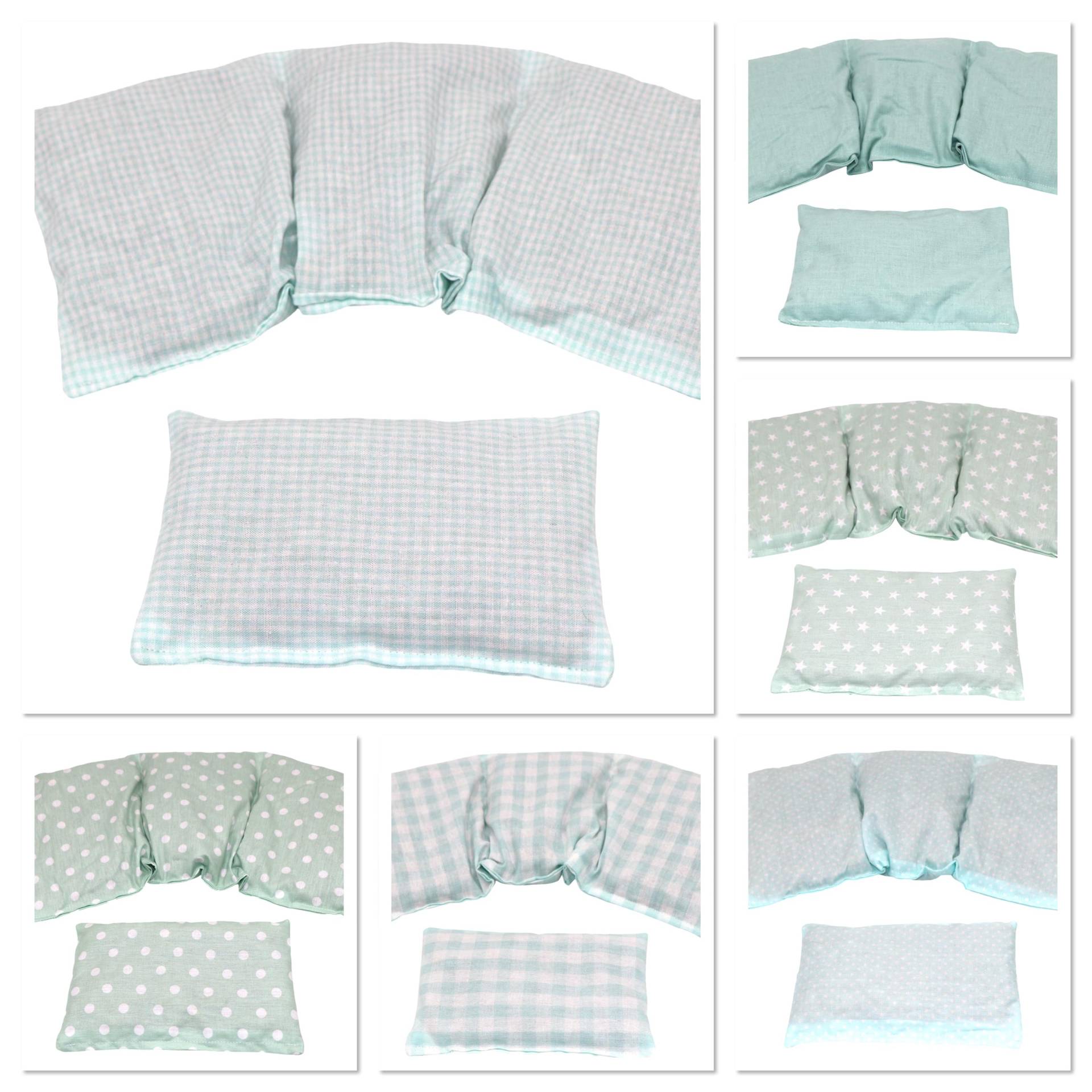 6 Designs 3 Kammer 2 Er Set 36 X 17 cm " Mint Kl. Karo Kirschkernkissen Körnerkissen Wärmekissen Xxl Weizen Dinkel Raps Dinkelkissen von Etsy - koernerkissen