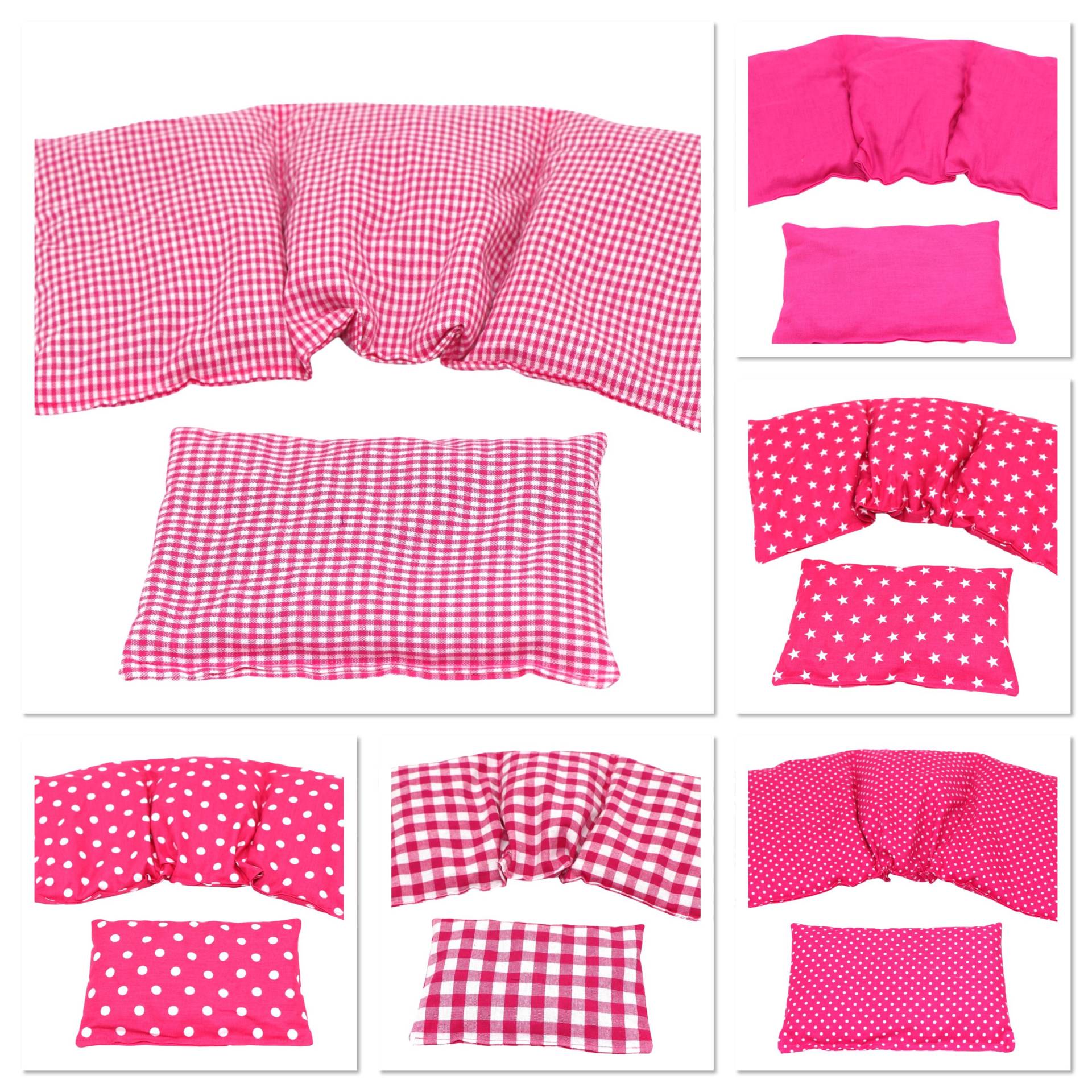 6 Designs 3 Kammer 2 Er Set 36 X 17 cm " Pink Kl. Karo Kirschkernkissen Körnerkissen Wärmekissen Xxl Weizen Dinkel Raps Trauben Kälte von Etsy - koernerkissen