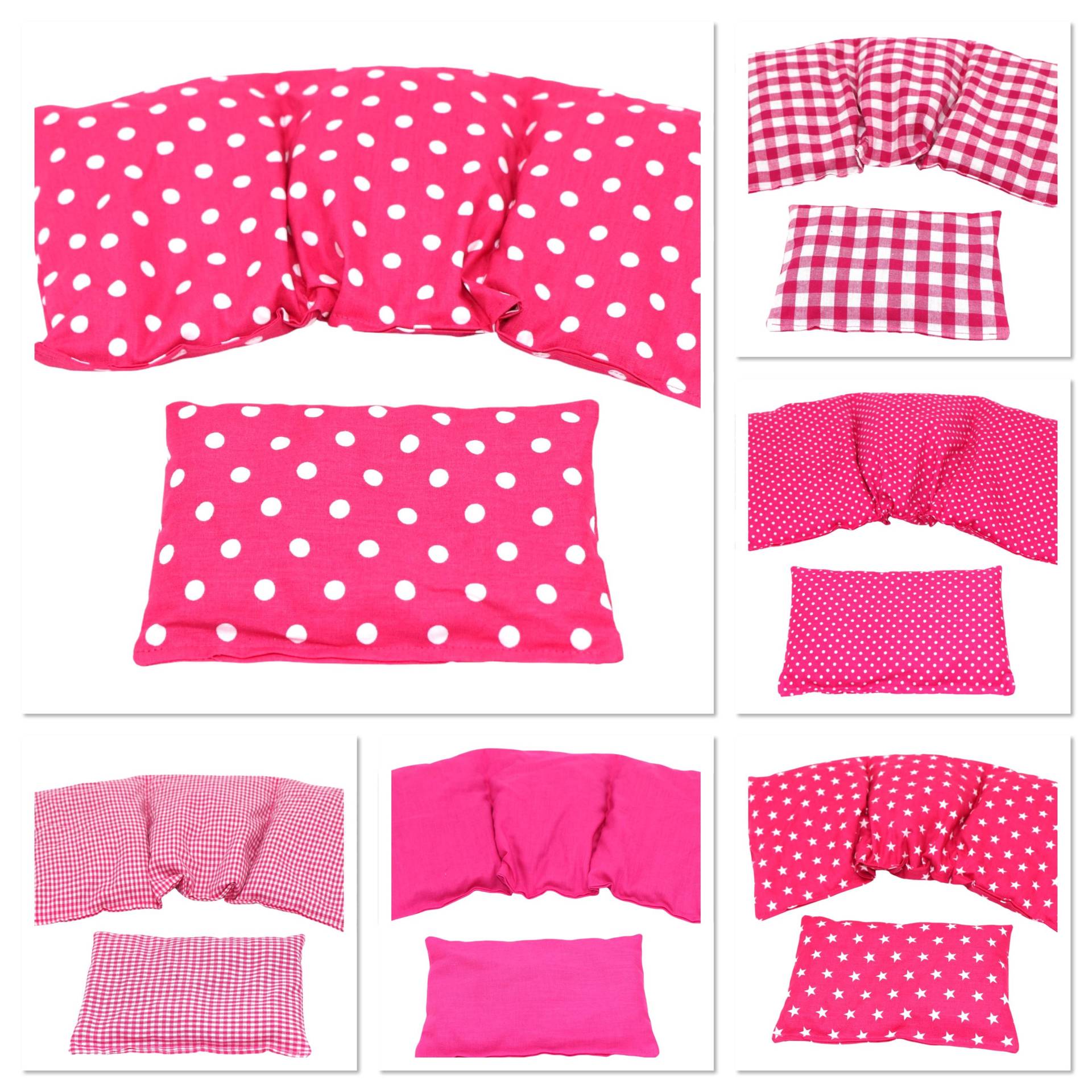 6 Designs 3 Kammer 2 Er Set 36 X 17 cm " Pink Punkte Kirschkernkissen Körnerkissen Wärmekissen Xxl Weizen Dinkel Raps Trauben Kälte von Etsy - koernerkissen