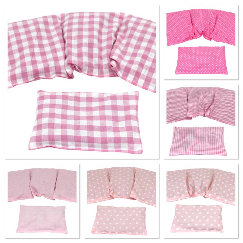 6 Designs 3 Kammer 2 Er Set 36 X 17 cm " Rosa Karo Kirschkernkissen Körnerkissen Wärmekissen Xxl Weizen Dinkel Raps Trauben Kälte von Etsy - koernerkissen