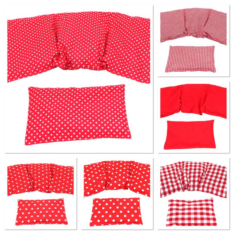 6 Designs 3 Kammer 2 Er Set 36 X 17 cm " Rot Kl. Punkte Kirschkernkissen Körnerkissen Wärmekissen Xxl Weizen Dinkel Raps Dinkelkissen von Etsy - koernerkissen