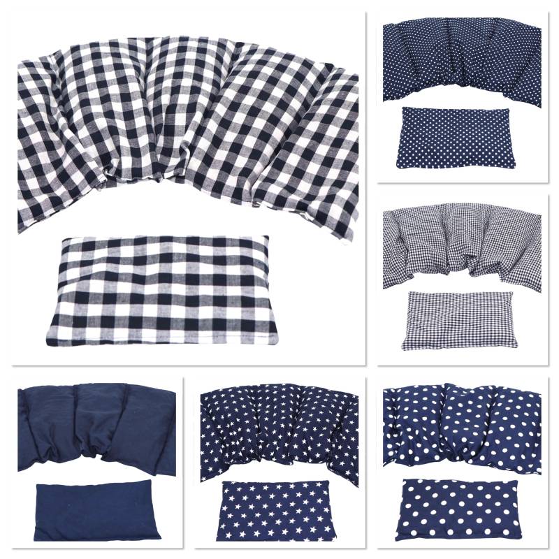 6 Designs 5 Kammer 2 Er Set 51 X 21 cm " Blau Karo Kirschkernkissen Körnerkissen Wärmekissen Xxl Weizen Dinkel Raps Dinkelkissen von Etsy - koernerkissen