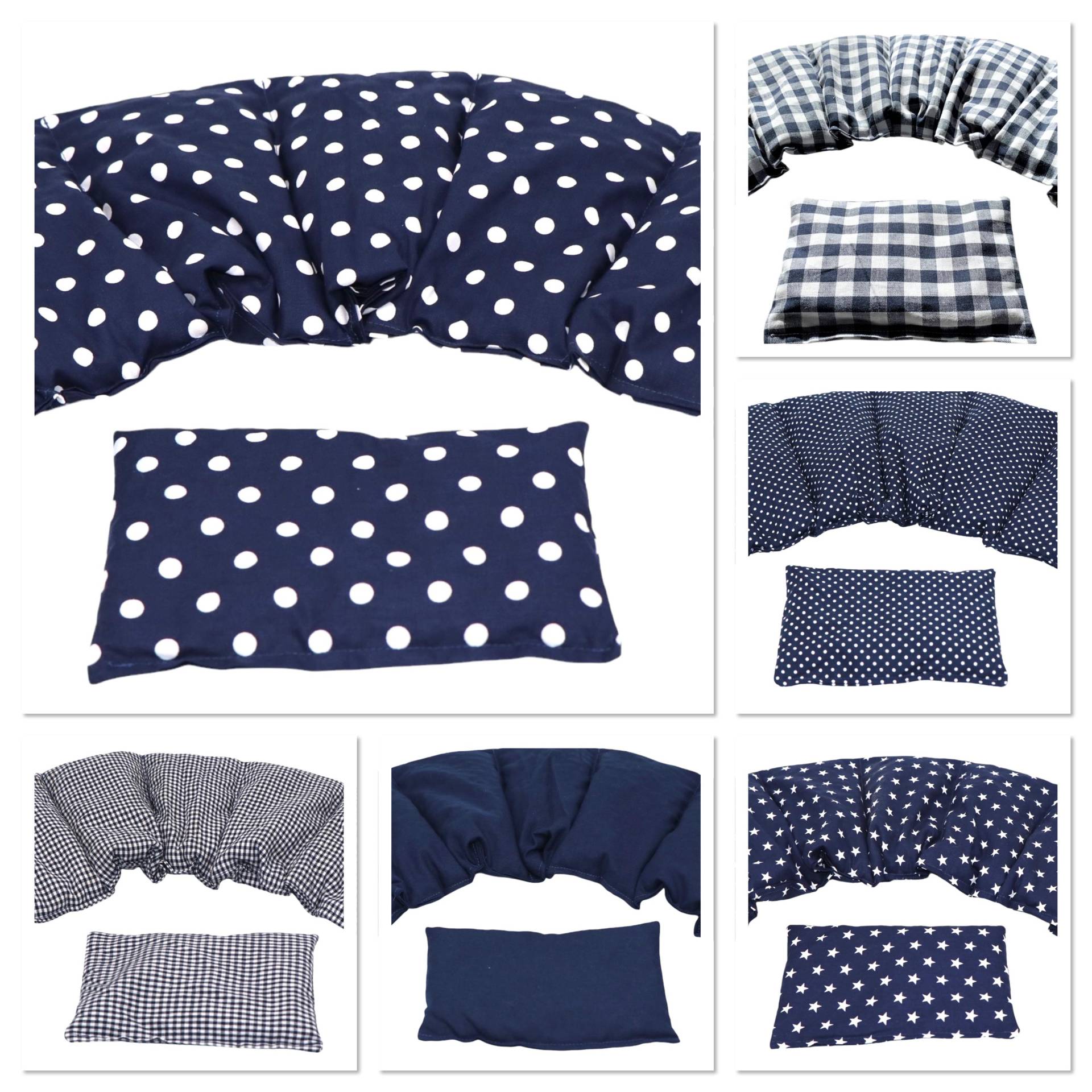 6 Designs 5 Kammer 2 Er Set 51 X 21 cm " Blau Punkte Kirschkernkissen Körnerkissen Wärmekissen Xxl Weizen Dinkel Raps Dinkelkissen von Etsy - koernerkissen