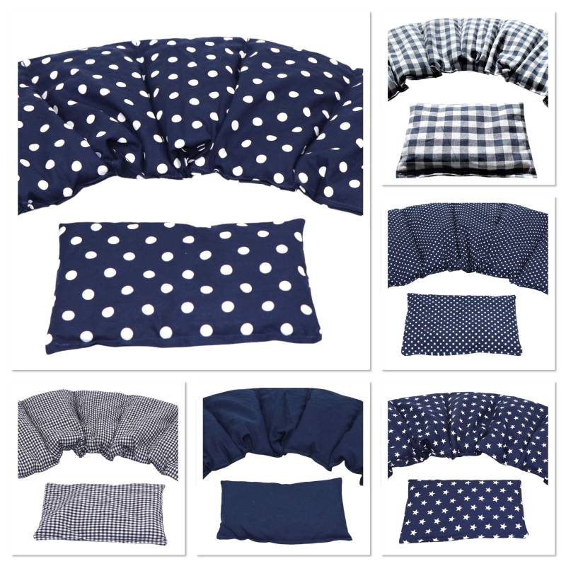 6 Designs 5 Kammer 2 Er Set 51 X 21 cm " Blau Punkte Kirschkernkissen Körnerkissen Wärmekissen Xxl Weizen Dinkel Raps Dinkelkissen von Etsy - koernerkissen