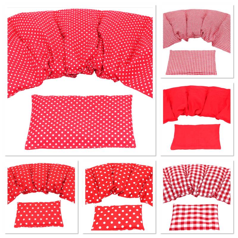 6 Designs 5 Kammer 2 Er Set 51 X 21 cm " Rot Kl. Punkte Kirschkernkissen Körnerkissen Wärmekissen Xxl Weizen Dinkel Raps Dinkelkissen von Etsy - koernerkissen