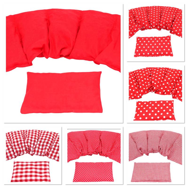6 Designs 5 Kammer 2 Er Set 51 X 21 cm " Rot Uni Kirschkernkissen Körnerkissen Wärmekissen Xxl Weizen Dinkel Raps Dinkelkissen von Etsy - koernerkissen