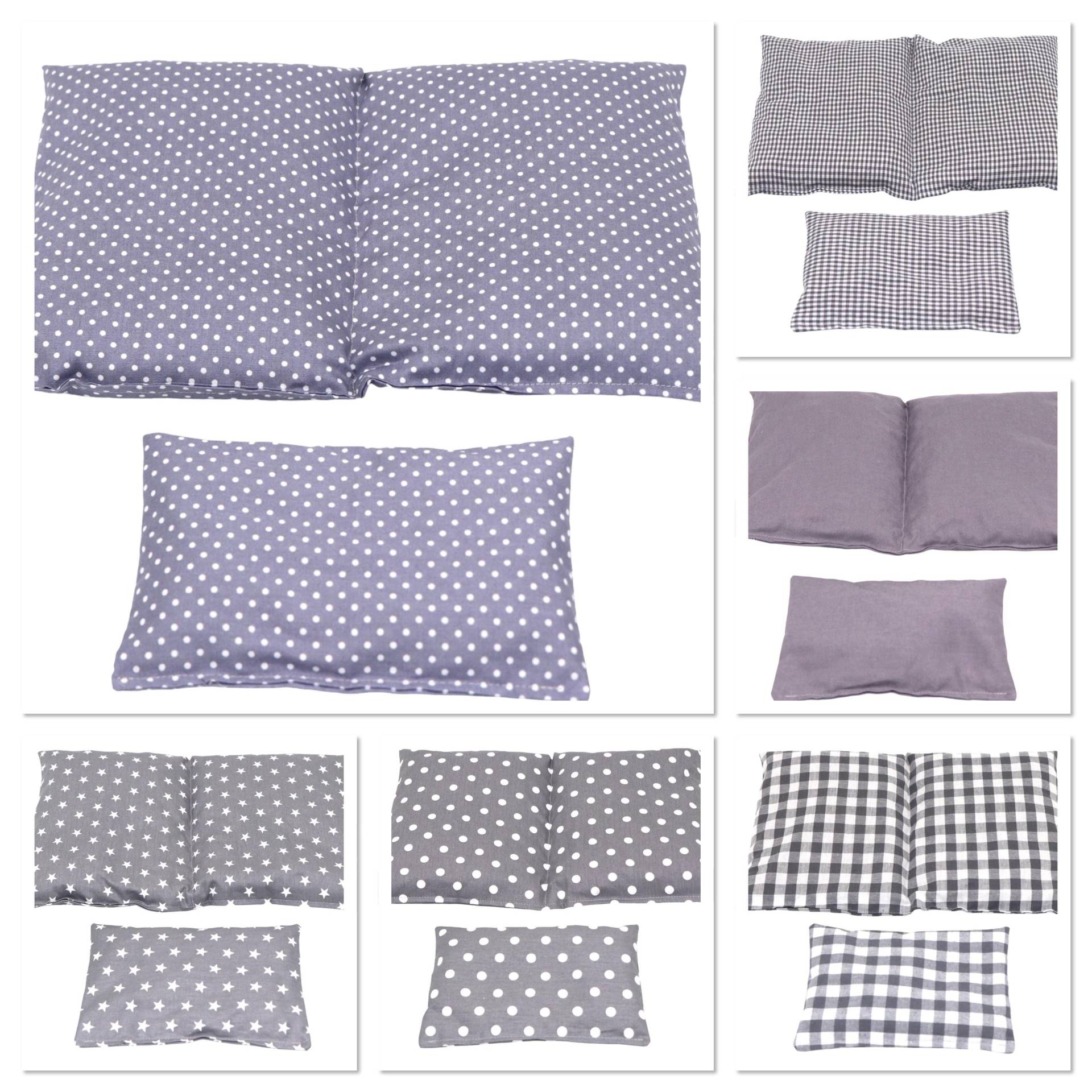 6 Designs 600 Gr. 2 Er Set 30 X 20 cm " Grau Kl. Punkte Kammer Kirschkernkissen Körnerkissen Wärmekissen Xxl Weizen Dinkelkissen von Etsy - koernerkissen