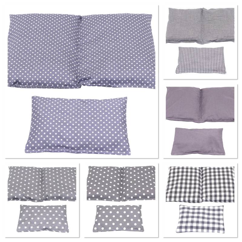 6 Designs 600 Gr. 2 Er Set 30 X 20 cm " Grau Kl. Punkte Kammer Kirschkernkissen Körnerkissen Wärmekissen Xxl Weizen Dinkelkissen von Etsy - koernerkissen
