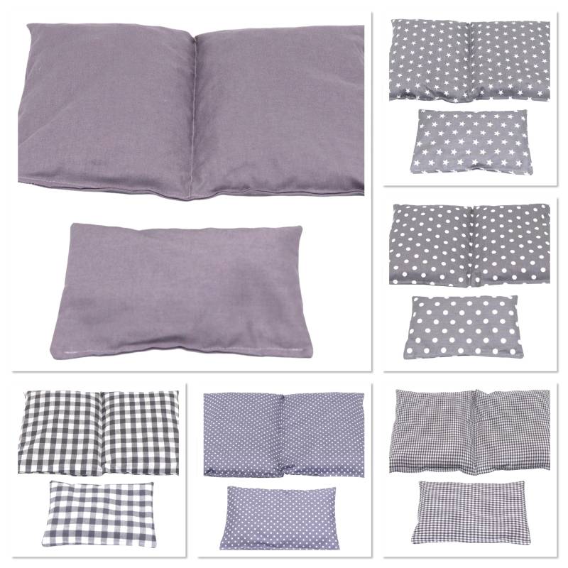 6 Designs 600 Gr. 2 Er Set 30 X 20 cm " Grau Uni Kammer Kirschkernkissen Körnerkissen Wärmekissen Xxl Weizen Dinkelkissen von Etsy - koernerkissen