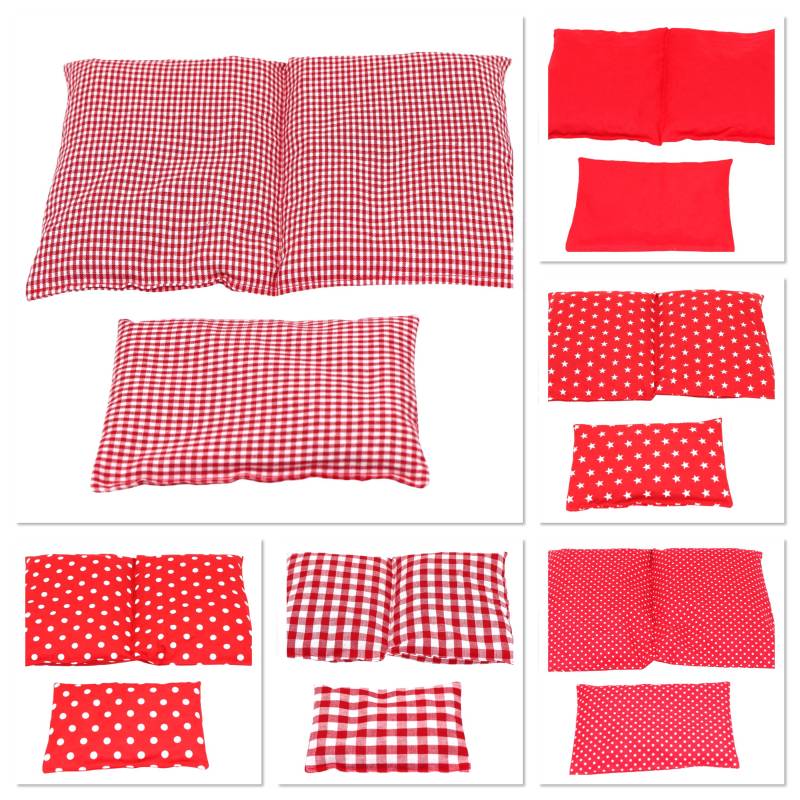 6 Designs 600 Gr. 2 Er Set 30 X 20 cm " Rot Kl. Karo Kammer Kirschkernkissen Körnerkissen Wärmekissen Xxl Weizen Raps Dinkelkissen von Etsy - koernerkissen