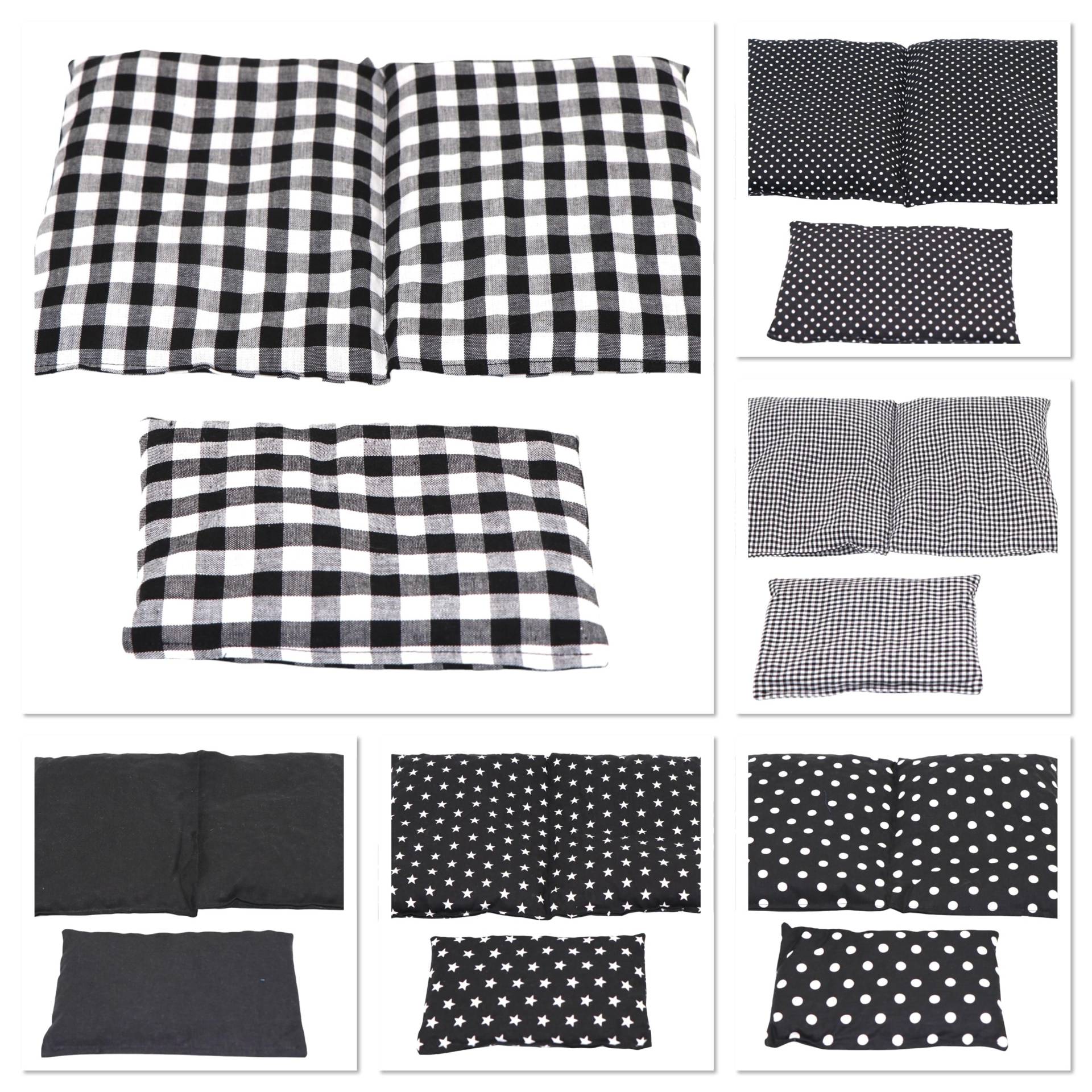 6 Designs 600 Gr. 2 Er Set 30 X 20 cm " Schwarz Karo Kammer Kirschkernkissen Körnerkissen Wärmekissen Xxl Weizen Dinkelkissen von Etsy - koernerkissen
