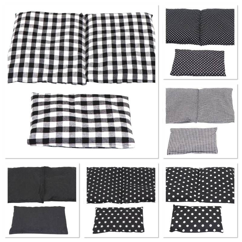 6 Designs 600 Gr. 2 Er Set 30 X 20 cm " Schwarz Karo Kammer Kirschkernkissen Körnerkissen Wärmekissen Xxl Weizen Dinkelkissen von Etsy - koernerkissen