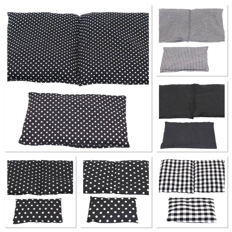 6 Designs 600 Gr. 2 Er Set 30 X 20 cm " Schwarz Kl. Punkte Kammer Kirschkernkissen Körnerkissen Wärmekissen Xxl Weizen Dinkelkissen von Etsy - koernerkissen