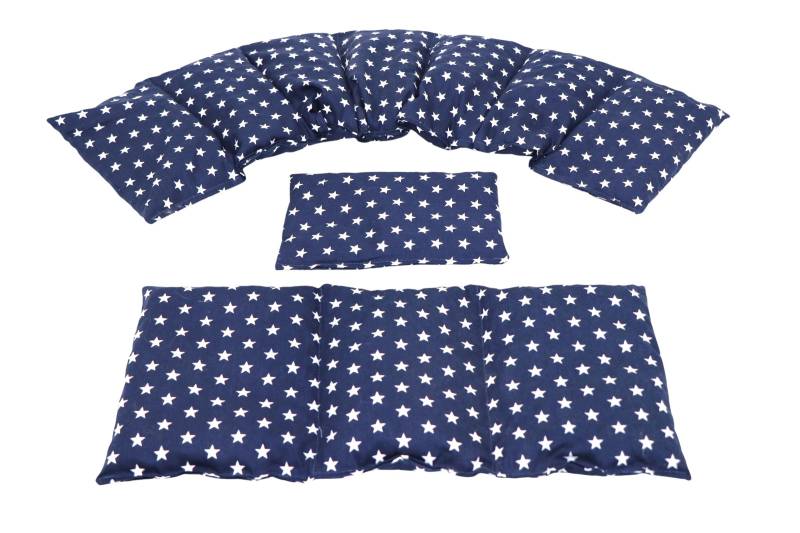 7 Kammer 3 Er Set 66 X17 cm " Blau Sterne Kirschkernkissen 6 Designs Körnerkissen Wärmekissen Xxl Weizen Dinkel Raps Traubenkerne von Etsy - koernerkissen