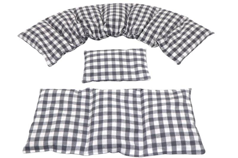 7 Kammer 3 Er Set 66 X17 cm " Grau Karo/Vichy Kirschkernkissen 6 Designs Körnerkissen Wärmekissen Xxl Weizen Dinkel Raps Trauben von Etsy - koernerkissen