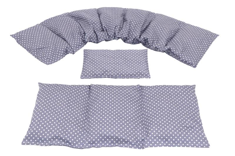 7 Kammer 3 Er Set 66 X17 cm " Grau Kleine Punkte Kirschkernkissen 6 Designs Körnerkissen Wärmekissen Weizen Dinkel Raps Trauben von Etsy - koernerkissen