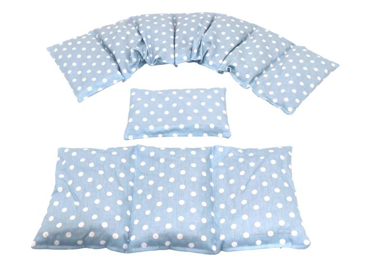 7 Kammer 3 Er Set 66 X17 cm " Hell Blau Punkte Kirschkernkissen 6 Designs Körnerkissen Wärmekissen Xxl Weizen Dinkel Raps Trauben von Etsy - koernerkissen