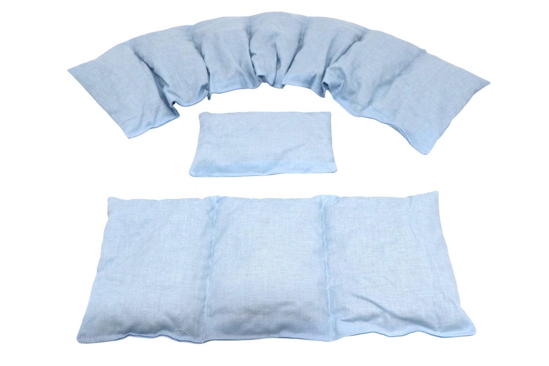 7 Kammer 3 Er Set 66 X17 cm " Hell Blau Uni Kirschkernkissen 6 Designs Körnerkissen Wärmekissen Xxl Weizen Dinkel Raps Trauben von Etsy - koernerkissen