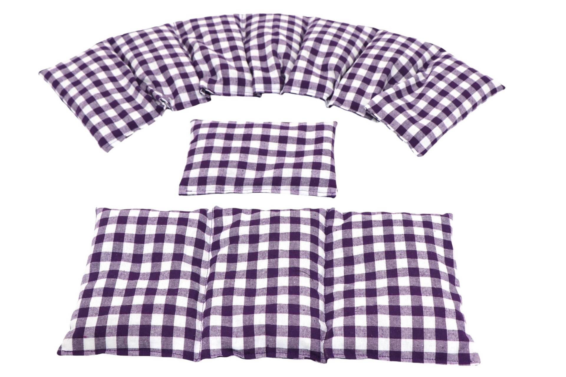 7 Kammer 3 Er Set 66 X17 cm " Lila Karo/Vichy Kirschkernkissen 6 Designs Körnerkissen Wärmekissen Xxl Weizen Dinkel Raps Trauben von Etsy - koernerkissen
