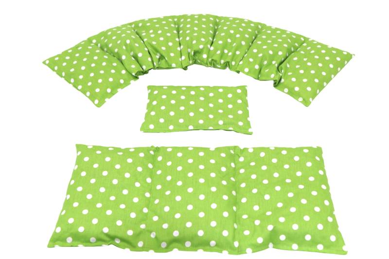 7 Kammer 3 Er Set 66 X17 cm " Lime/Grün Punkte Kirschkernkissen 6 Designs Körnerkissen Wärmekissen Weizen Dinkel Raps Trauben von Etsy - koernerkissen