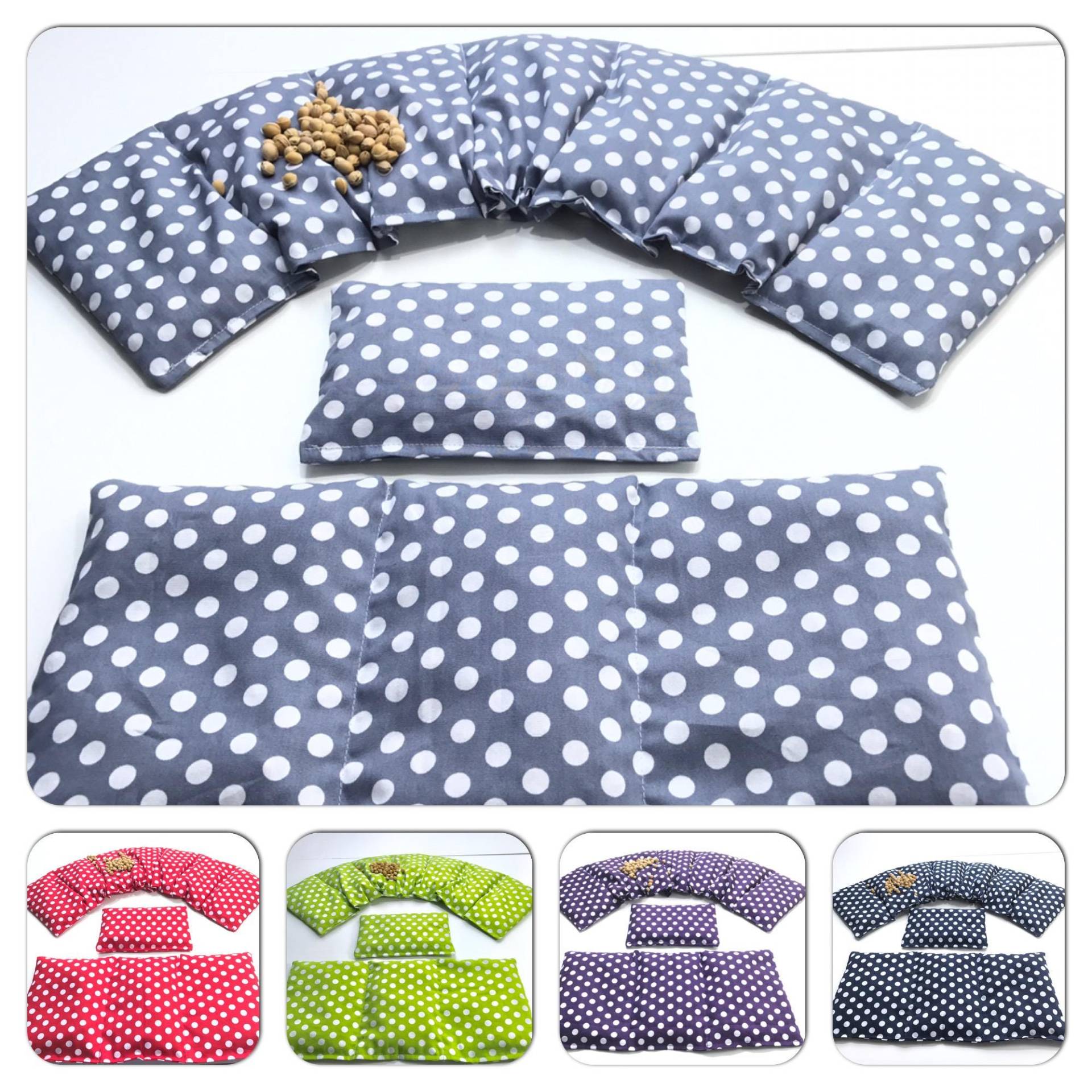 7 Kammer 3 Er Set 66 X17 cm " Punkte Kirschkernkissen 11 Farben Körnerkissen Wärmekissen Xxl Weizen Dinkel Raps Traubenkerne von Etsy - koernerkissen