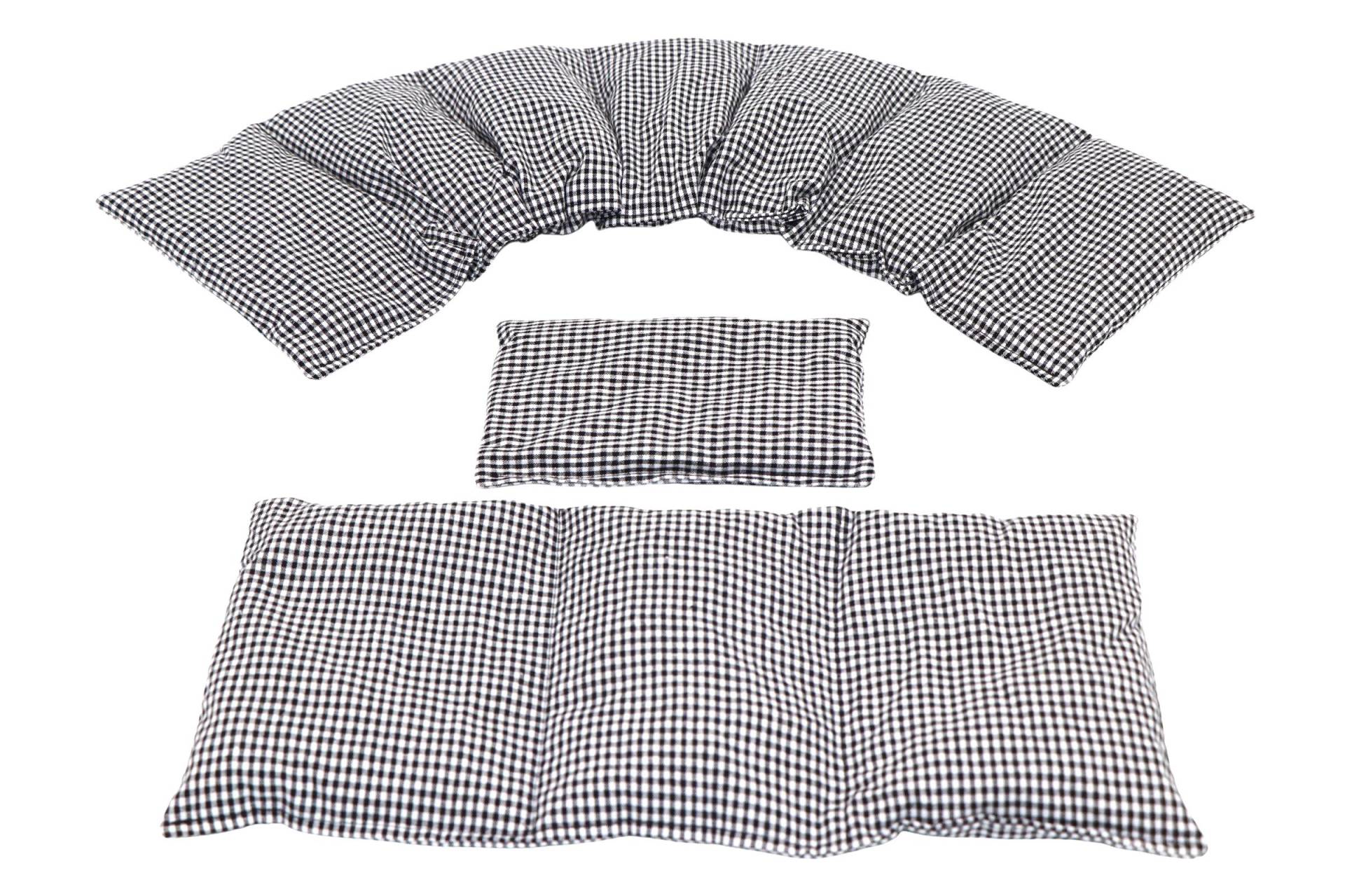 7 Kammer 3 Er Set 66 X17 cm " Schwarz Kleine Karo Kirschkernkissen 6 Designs Körnerkissen Wärmekissen Weizen Dinkel Raps Trauben von Etsy - koernerkissen