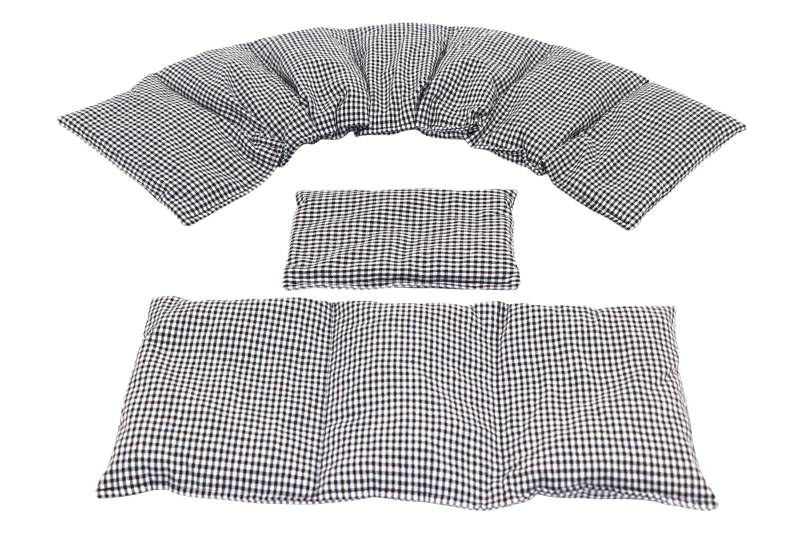 7 Kammer 3 Er Set 66 X17 cm " Schwarz Kleine Karo Kirschkernkissen 6 Designs Körnerkissen Wärmekissen Weizen Dinkel Raps Trauben von Etsy - koernerkissen