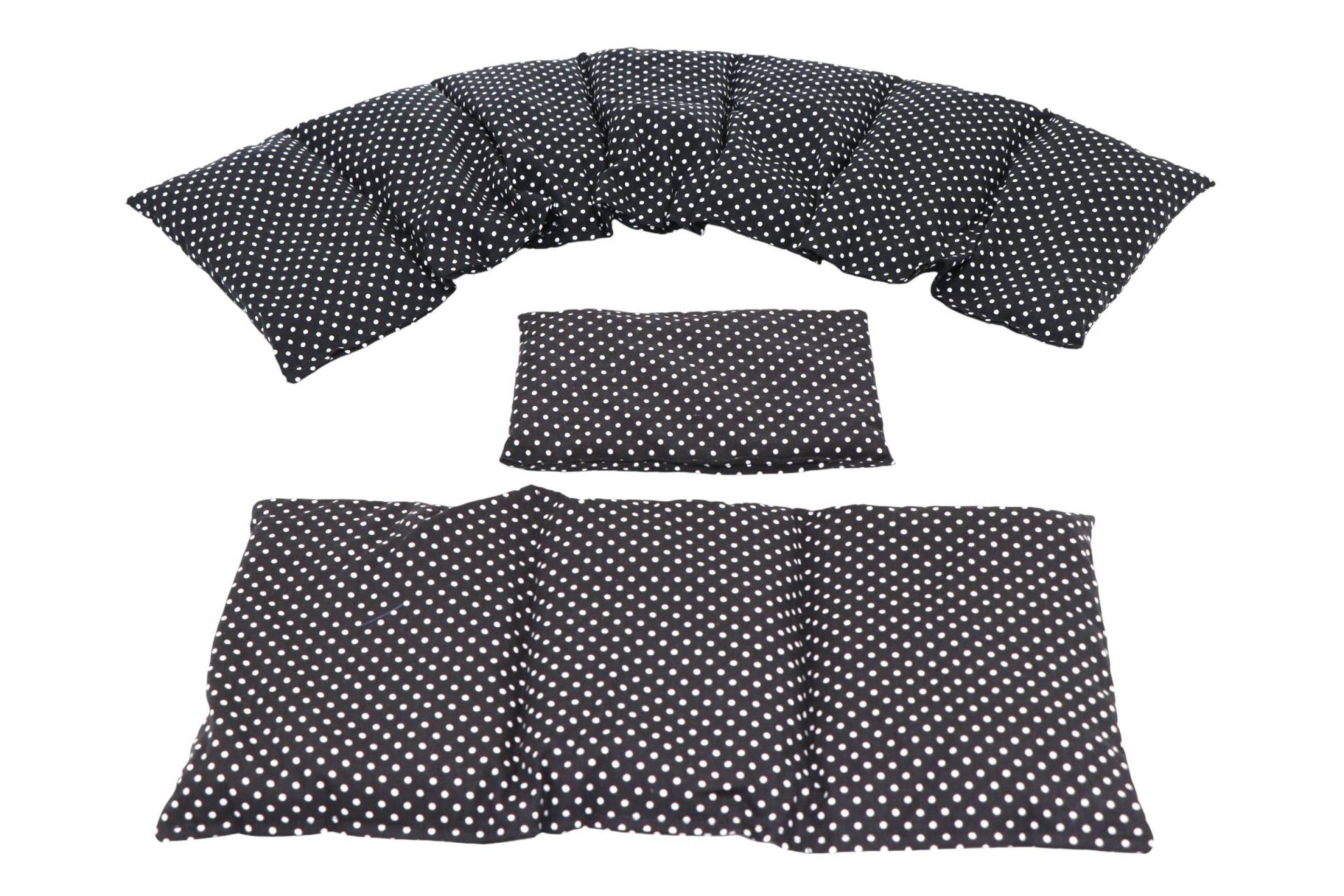 7 Kammer 3 Er Set 66 X17 cm " Schwarz Kleine Punkte Kirschkernkissen 6 Designs Körnerkissen Wärmekissen Weizen Dinkel Raps Trauben von Etsy - koernerkissen