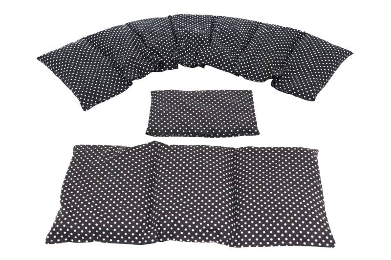 7 Kammer 3 Er Set 66 X17 cm " Schwarz Kleine Punkte Kirschkernkissen 6 Designs Körnerkissen Wärmekissen Weizen Dinkel Raps Trauben von Etsy - koernerkissen