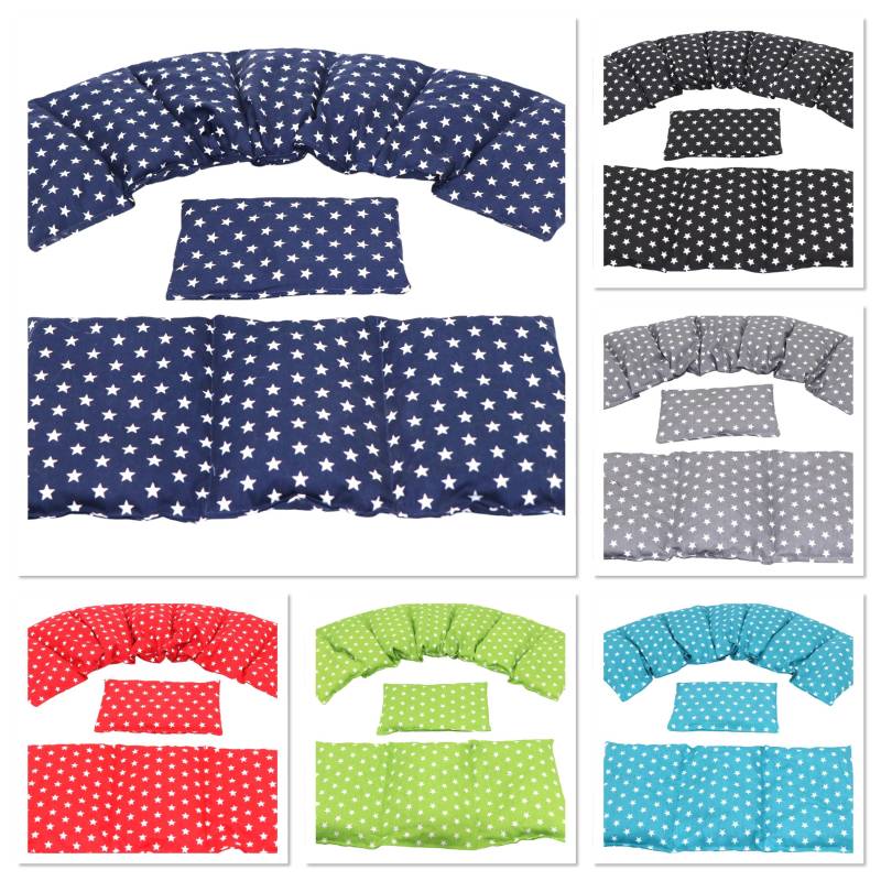 Viele Farben 3 Er Set 7 Kammer " Sterne Design 66 X17 cm Kirschkernkissen Körnerkissen Wärmekissen Xxl Weizen Dinkel Trauben Mikrowelle von Etsy - koernerkissen