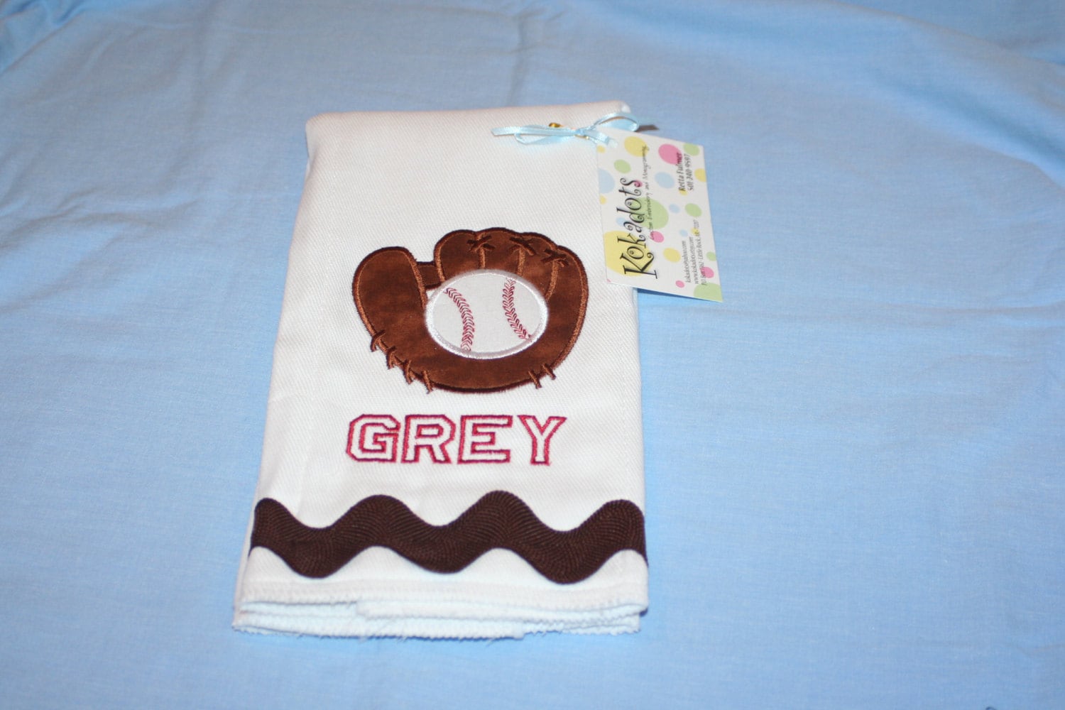 Baseball Spucktuch, Sport Applizierte Monogramm Jungen Junge Baby Geschenk von Etsy - kokadots