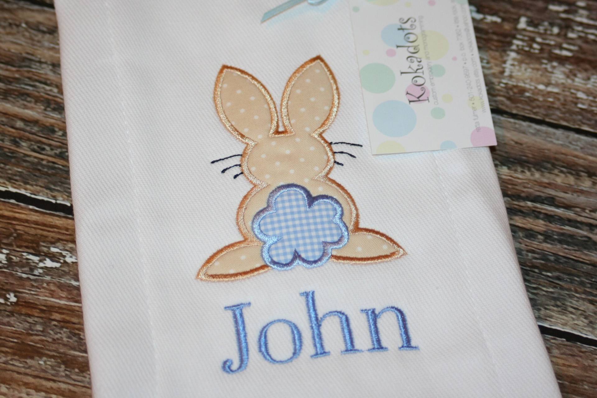 Kaninchen Spucktuch, Jungen Ostern Osterhase Blau Junge Baby Geschenk Kaninchen Spucktuch, Jungen Ostern Osterhase Blau Junge Baby Geschenk von Etsy - kokadots