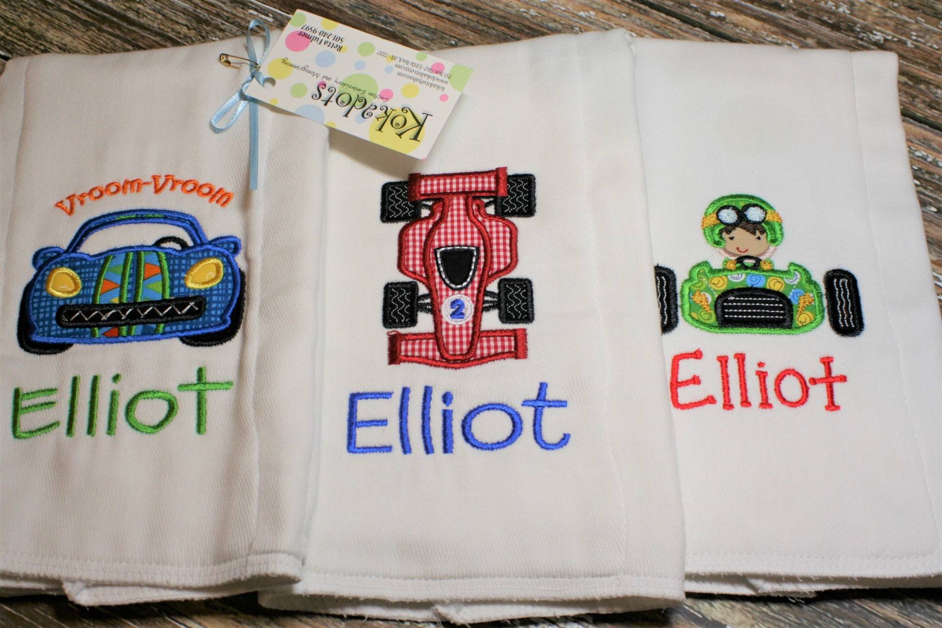 Rennauto Spucktuch, Auto Personalisierte Jungen Spucktuch Mit Monogramm, Junge Baby Geschenk Rennauto Spucktuch, Auto Personalisierte Jungen Spucktuch Mit Monogramm, Junge Baby Geschenk von Etsy - kokadots