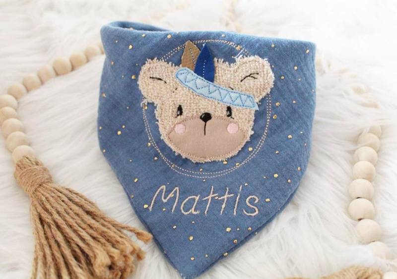 Musselinhalstuch Bohobär Baby Halstuch, Kinder Musselintuch, Musselintuch Baby, Frottee, Babygeschenk Geburt von Etsy - kreativeswunderkids