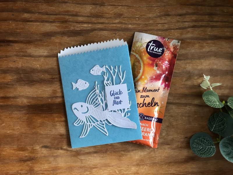 Wellness Geschenk - Papiereinstecktasche Mit Badezusatz, Kleine Aufmerksamkeit, Mitbringsel von Etsy - kreativlust