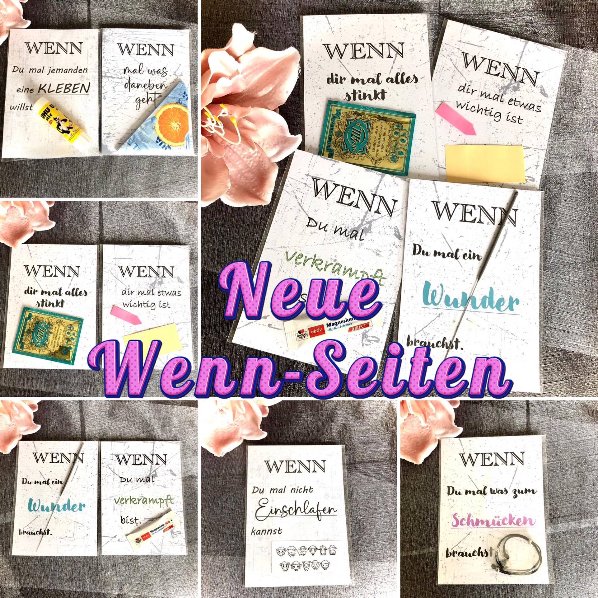 Wenn-Seiten, 8 Neue Ergänzungsseiten Zu Meinen Wenn-Boxen, Austausch Seiten, Zusatzseiten, Folienverpackte Seiten Wenn-Seiten, 8 Neue Ergänzungsseiten Zu Meinen Wenn-Boxen, Austausch Seiten, Zusatzseiten, Folienverpackte Seiten von Etsy - kresihandmade