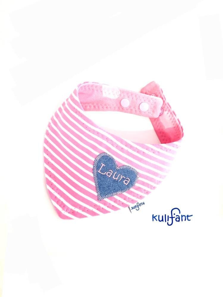 Baby Dreieckstuch Tuch Sabbertuch Halstuch Babygeschenk Mädchen/ Personalisiert /Babygeschenk/ Herzen Rosa Streifen Baby Dreieckstuch Tuch Sabbertuch Halstuch Babygeschenk Mädchen/ Personalisiert /Babygeschenk/ Herzen Rosa Streifen von Etsy - kulifant