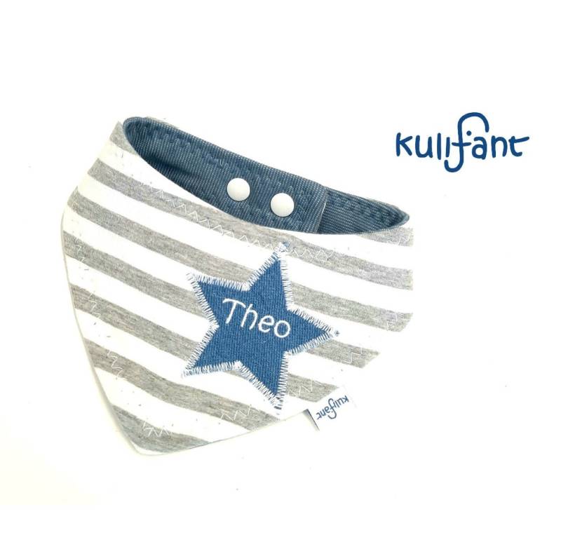 Tuch Dreieckstuch Sabbertuch Babygeschenk Kleiner Stern Mit Name 1. Geburtstag Grau Mint Bestickt Namen Unisex Schlicht von Etsy - kulifant