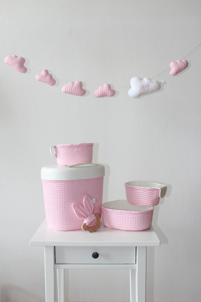 Bezug Önsklig-Ikea Bezüge Für Boxen Rosa, Windeleimer Baby von Etsy - laleluHandmadeDE