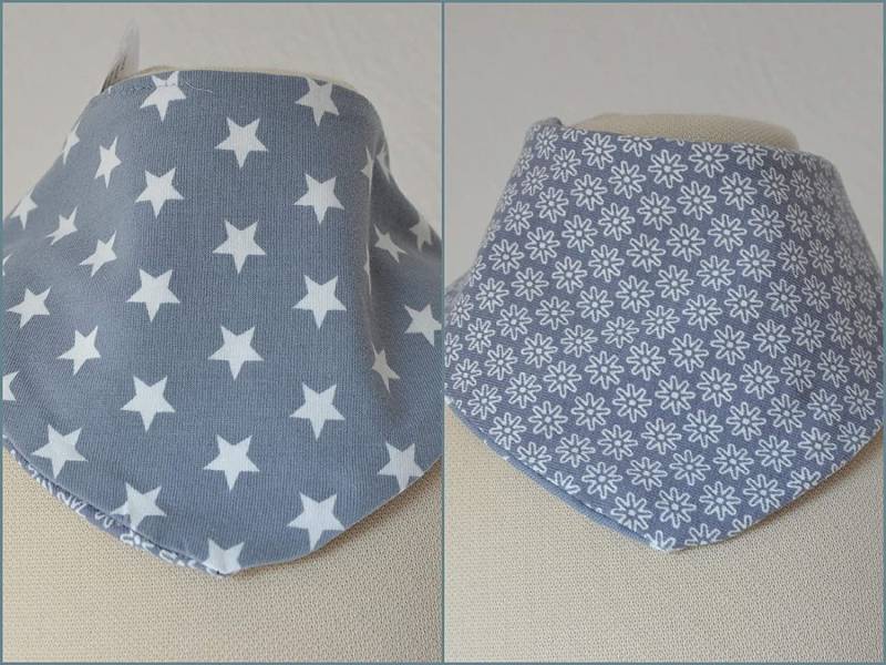 Baby Wende Lätzchen Halstuch Sterne Grau Weiß/Blümchen Mädchen 0-3 Jahre Baby Wende Lätzchen Halstuch Sterne Grau Weiß/Blümchen Mädchen 0-3 Jahre von Etsy - lamaika