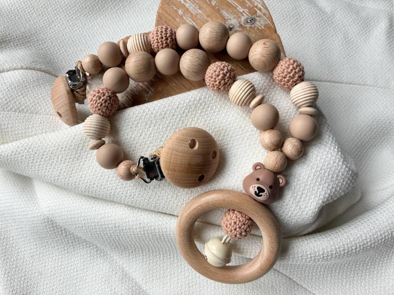 Kinderwagenkette Anhänger in Vielen Farben Für Mädchen Und Jungen Mit Teddy Bär Als Geschenk Zur Geburt von Etsy - lamonadashop