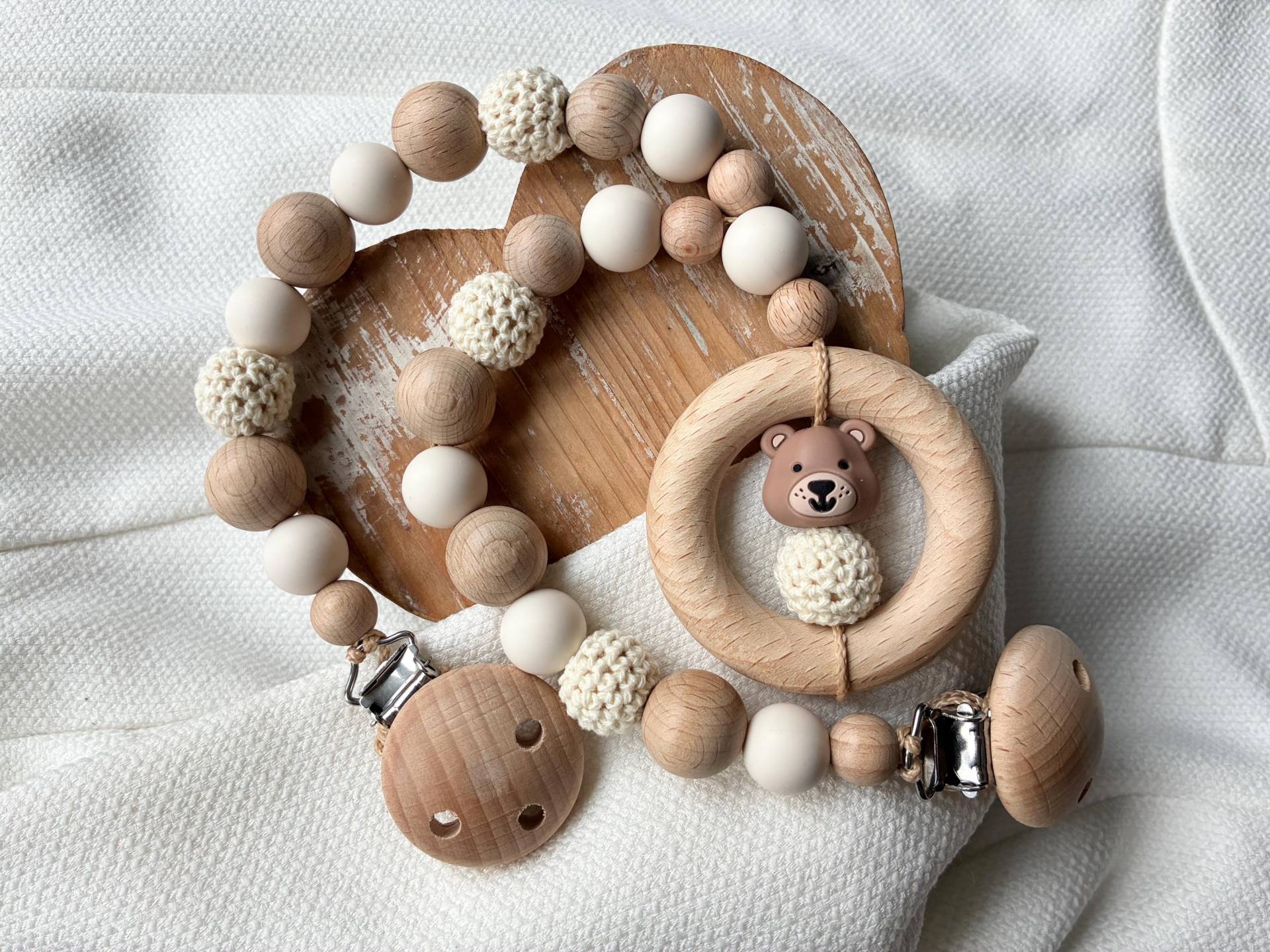 Kinderwagenkette in Vielen Farben Für Mädchen Und Jungen Mit Teddy Bär Als Geschenk Zur Geburt von Etsy - lamonadashop