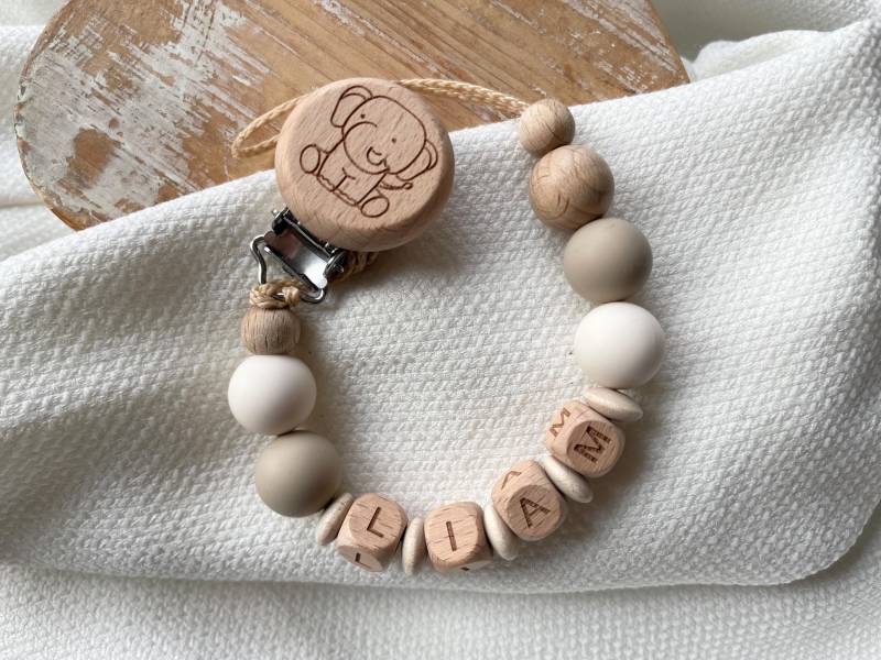 Schnullerkette Mit Namen Für Mädchen Und Jungen in Vielen Farben Als Geschenk Zur Geburt von Etsy - lamonadashop