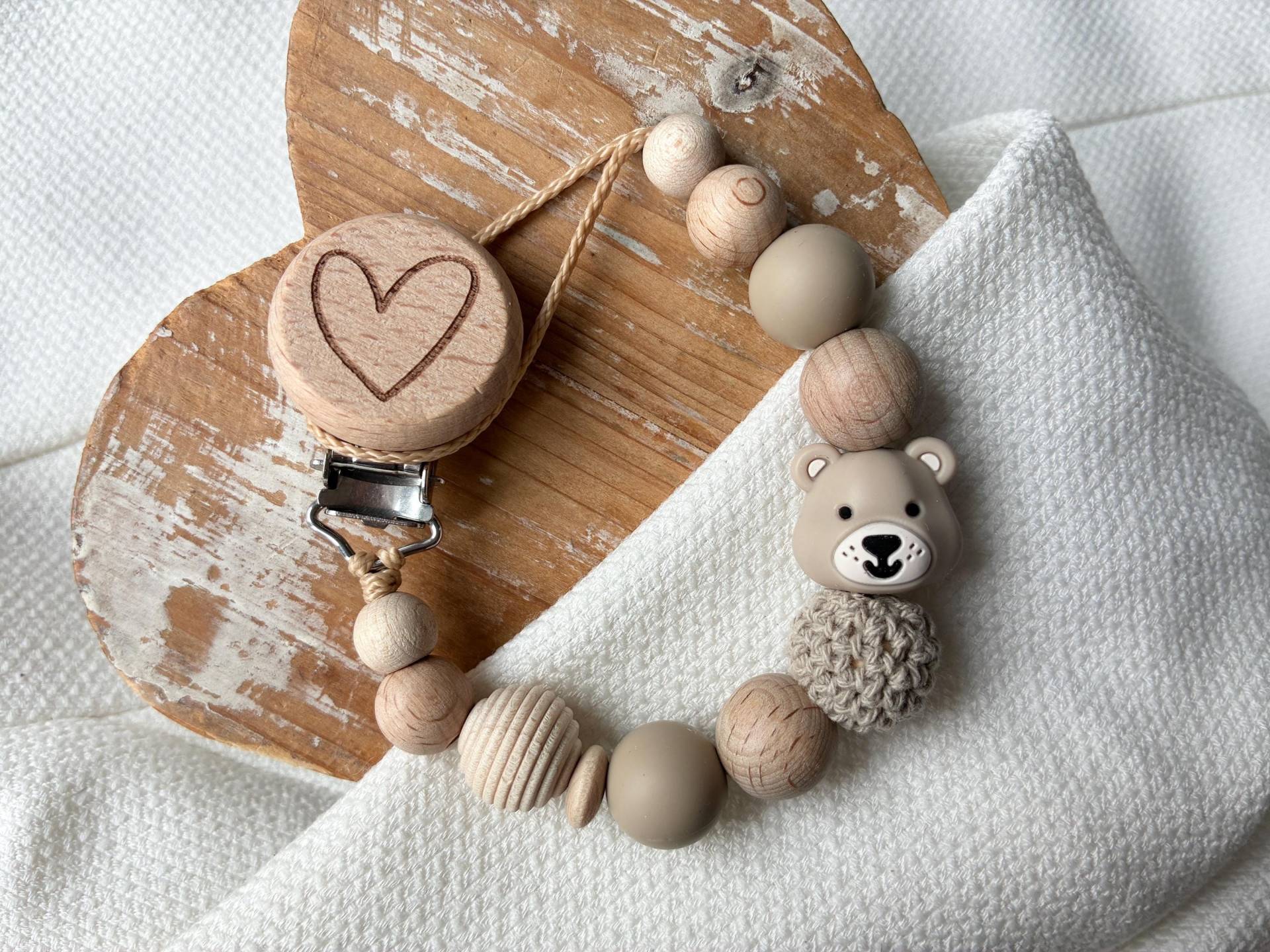 Schnullerkette Ohne Namen Für Mädchen Und Jungen Mit Teddy Bär in Vielen Farben Als Geschenk Zur Geburt von Etsy - lamonadashop