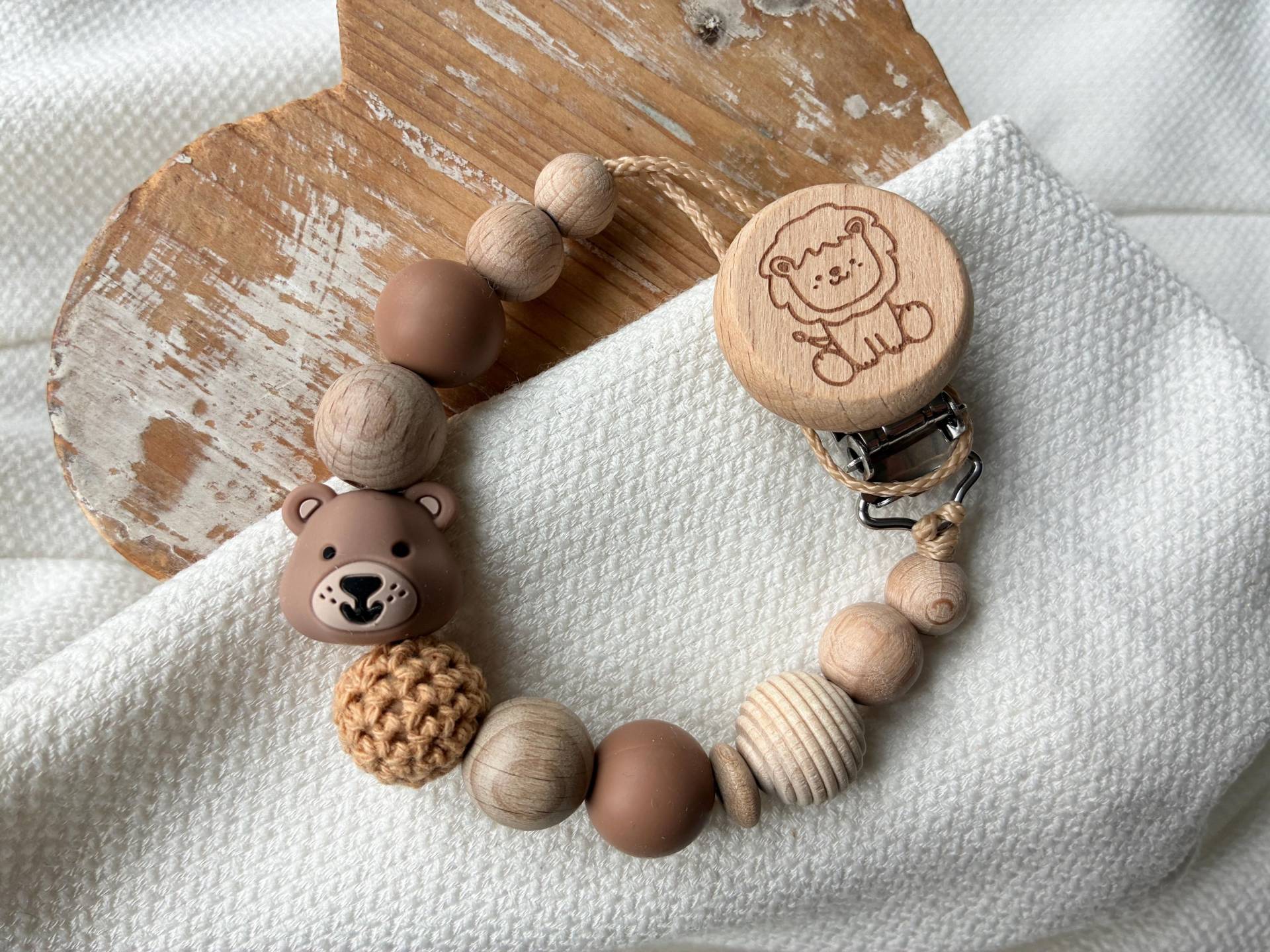 Schnullerkette Ohne Namen Für Mädchen Und Jungen Mit Teddy Bär in Vielen Farben Als Geschenk Zur Geburt von Etsy - lamonadashop