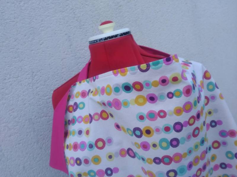 Stillschürze, Wendbare Rosa Und Mehrfarbiges Stilltop, Essenszeitkleidung Für Mama Baby von Etsy - laptarine