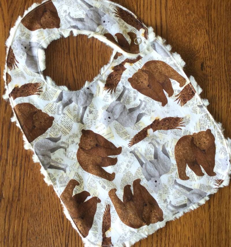 Bär, Wolf Und Adler Lätzchen Von Minky von Etsy - laurelwhite