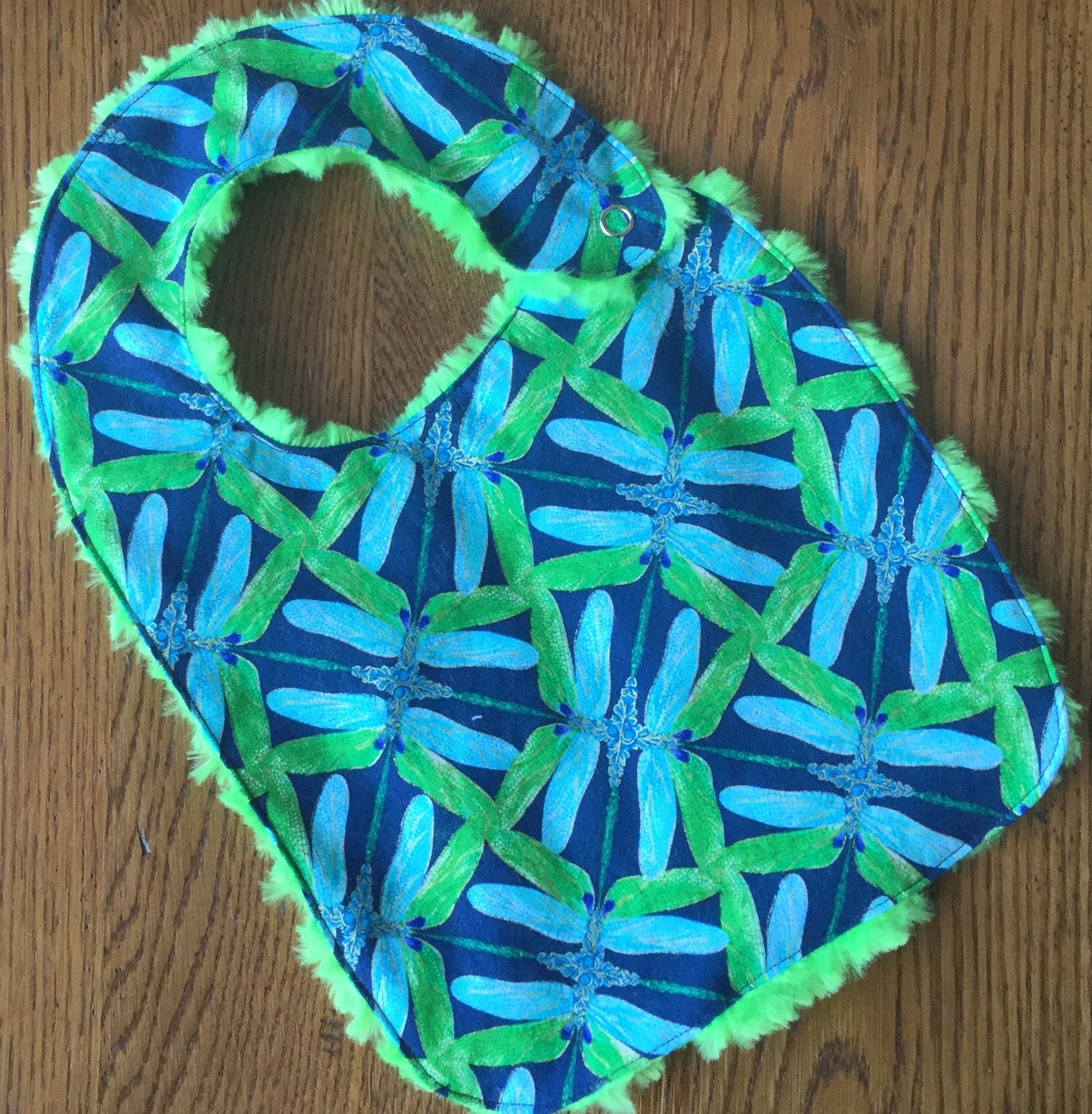 Blau Und Grün Libelle Flügel Minky Baby/Kleinkind Lätzchen von Etsy - laurelwhite