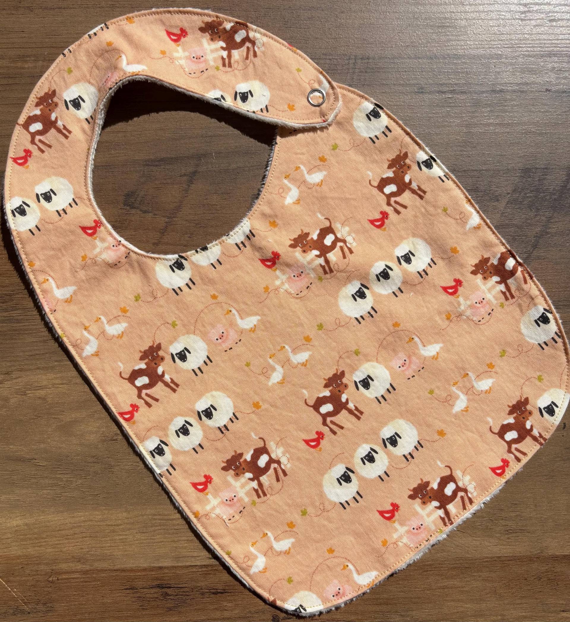 Neu...kuh, Schaf, Hahn, Schwein Und Gans Auf Dem Bauernhof Minky Baby/Kleinkind Lätzchen von Etsy - laurelwhite